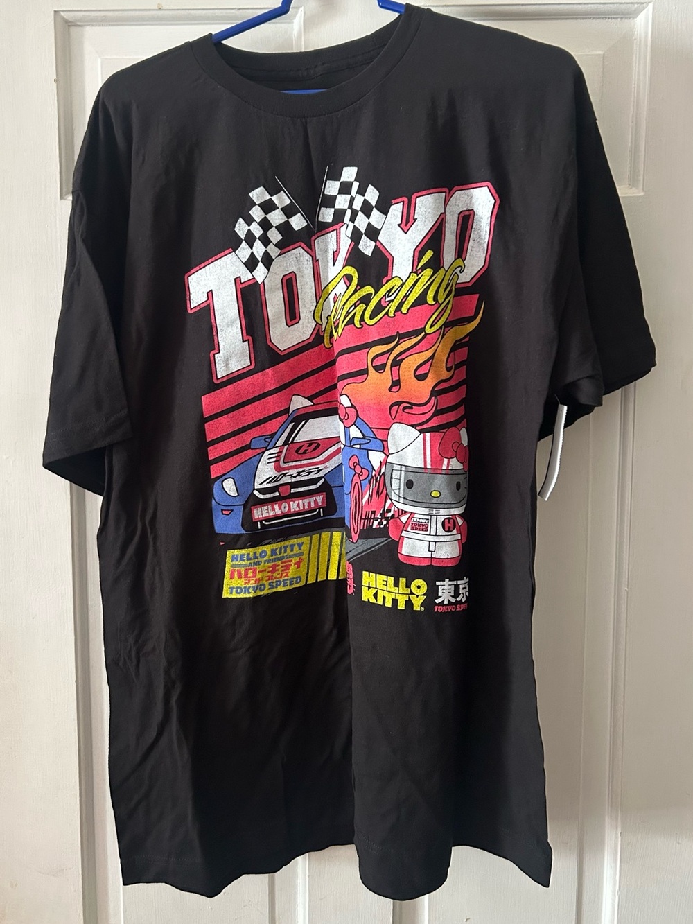 Hello Kitty Tokyo Racing Graphic Tee - Black mens XL